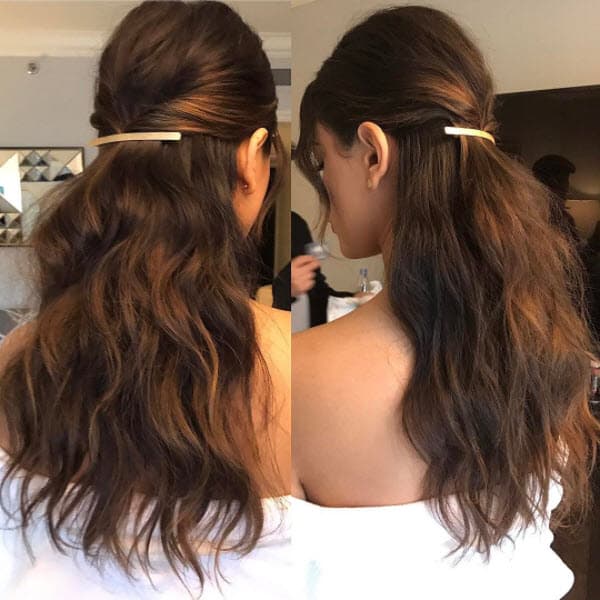 Esta era su cabellera hasta hace algunas semanas, larga y con tonos rojizos.