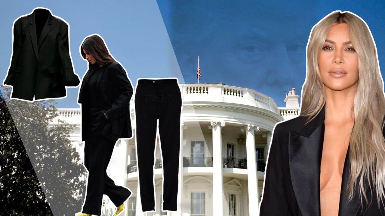 Cómo Kim cambió su look para ver a Trump y siguió siendo tan Kardashian como siempre