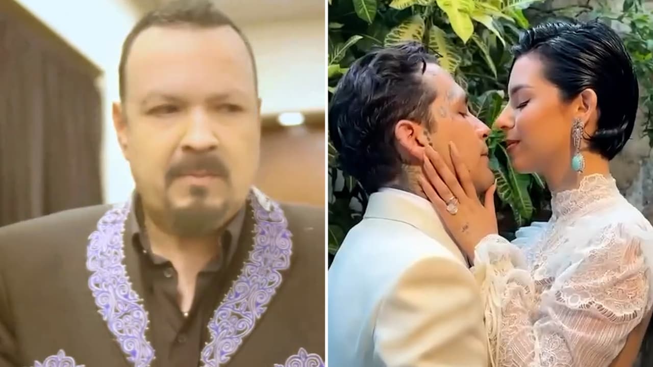 Pepe Aguilar reconoce que le "dolió" que Ángela Aguilar se casara con Nodal: "Sí es un shock"