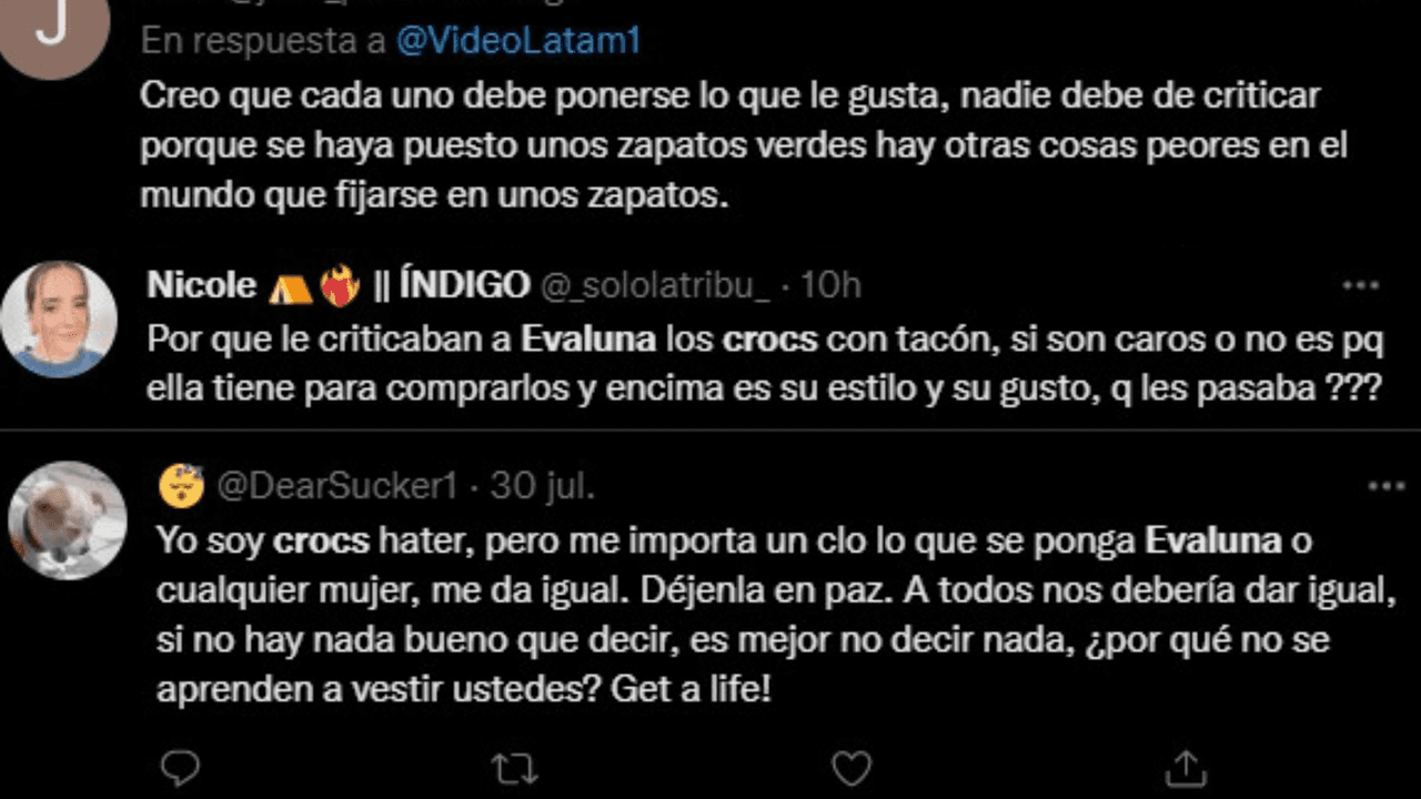 Los internautas defendieron a Evaluna por su elección de zapatos