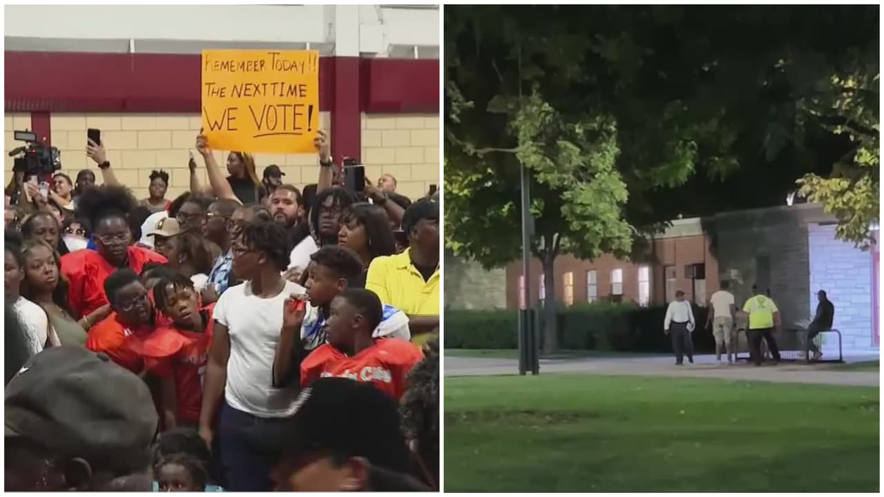 Refugio para migrantes enfrenta rechazo de vecinos en el barrio Galewood de Chicago. 