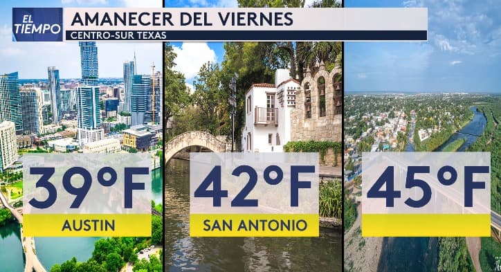 El viernes, 
<b>las temperaturas amanecerán por debajo de los 40 °F</b>, por lo que se recomienda tomar precauciones tras la noche de celebración.