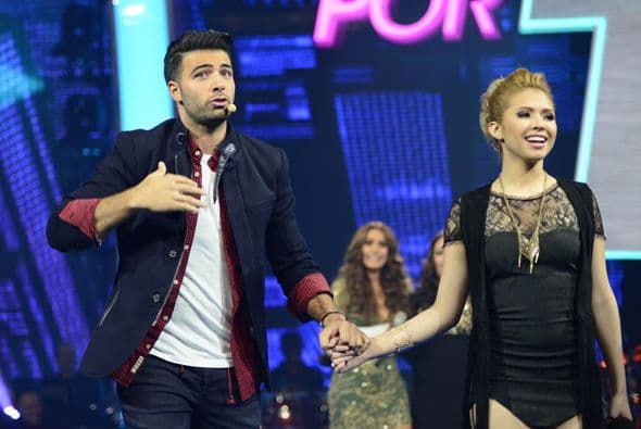 Todo el público gritaba: "Beso, beso".