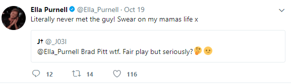 A pesar de todos los rumores, Purnell ha negado reiteradamente en su cuenta de Twitter tener relación alguna con él: “Literalmente nunca lo he conocido. Lo juro por la vida de mi madre.”