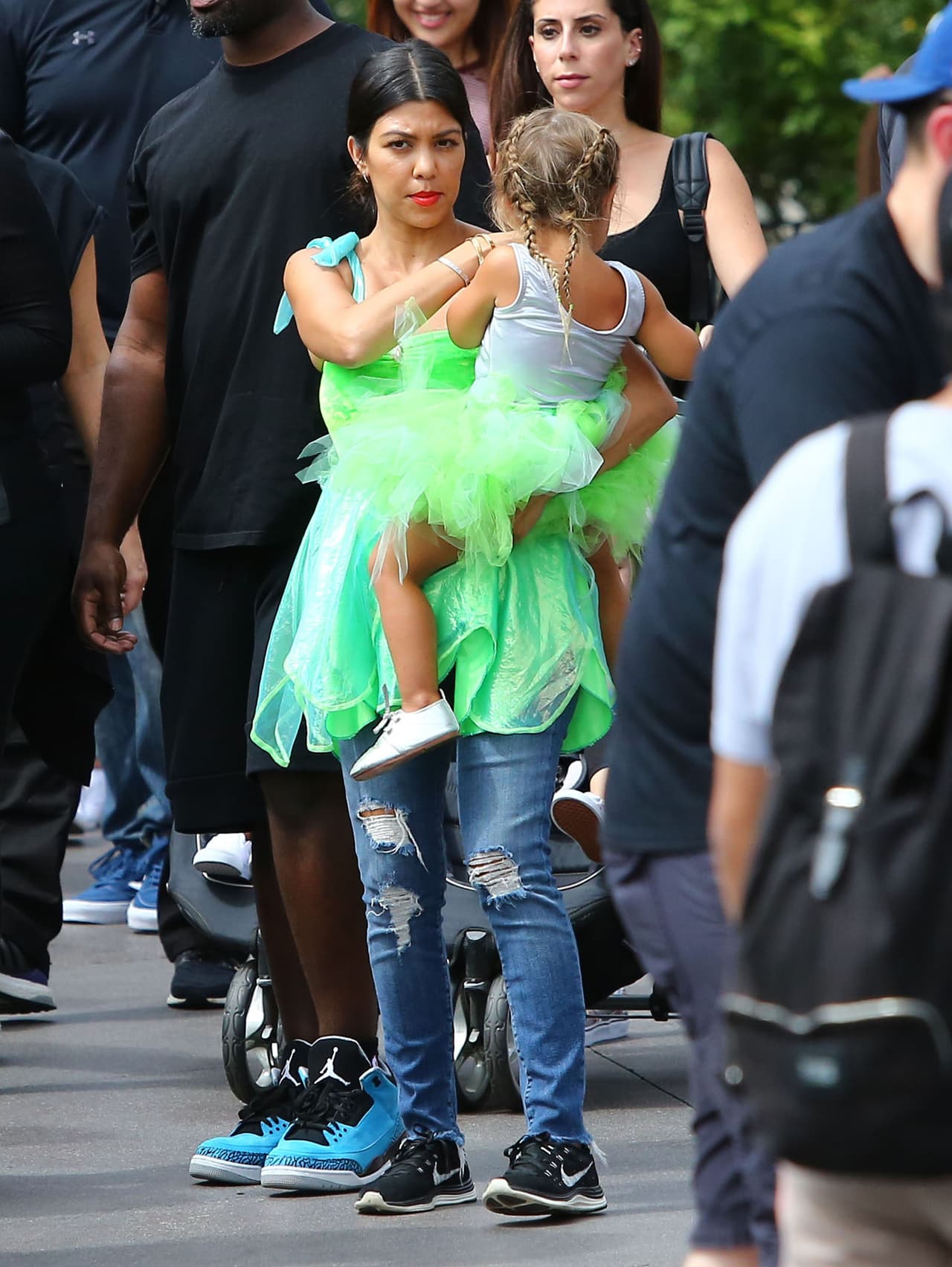 Kourt y Penélope coordinaron sus atuendos.