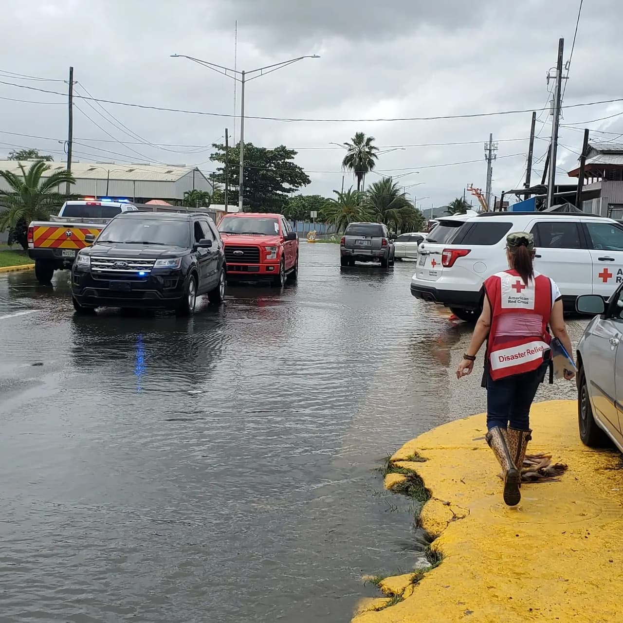 La Cruz Roja estuvo en contacto directo con los refugiados y también con quienes decidieron quedarse en sus casas, a pesar del peligro.