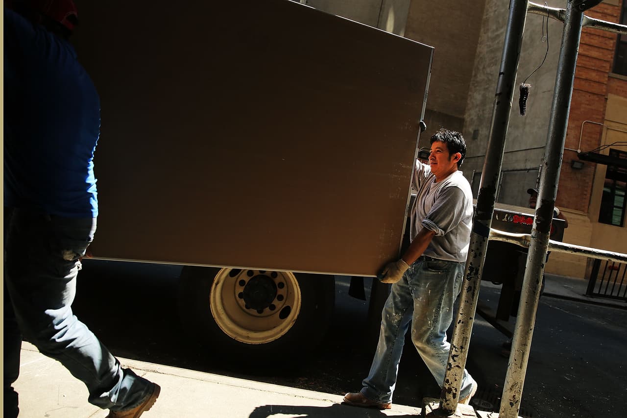 Un trabajador en Nueva York