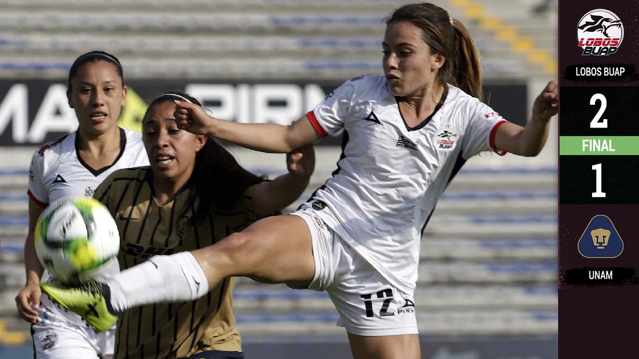 Lobos venció a Pumas de manera sorpresiva y se apretó el Grupo 1 de la Liga MX Femenil