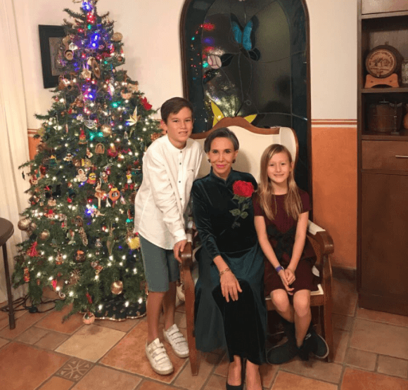 Florinda Meza también mostró su espíritu navideño con esta fotografía.