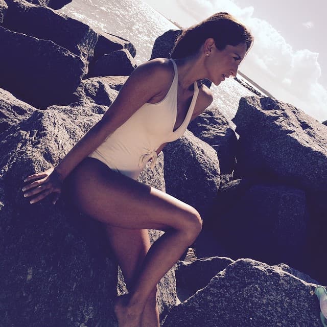 Ella misma compartió el video del momento de la caída.