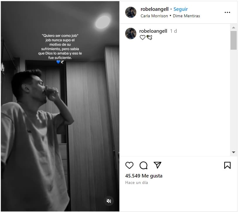 Luis Ángel Robelo publicó un video en el que aparece llorando. Hace casi un mes, su padre y hermano fueron asesinados.