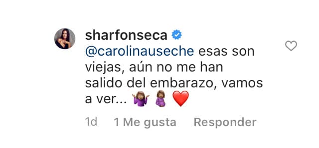 "Esas son viejas, aún no me han salido del embarazo, vamos a ver", respondió Fonseca.
<br>