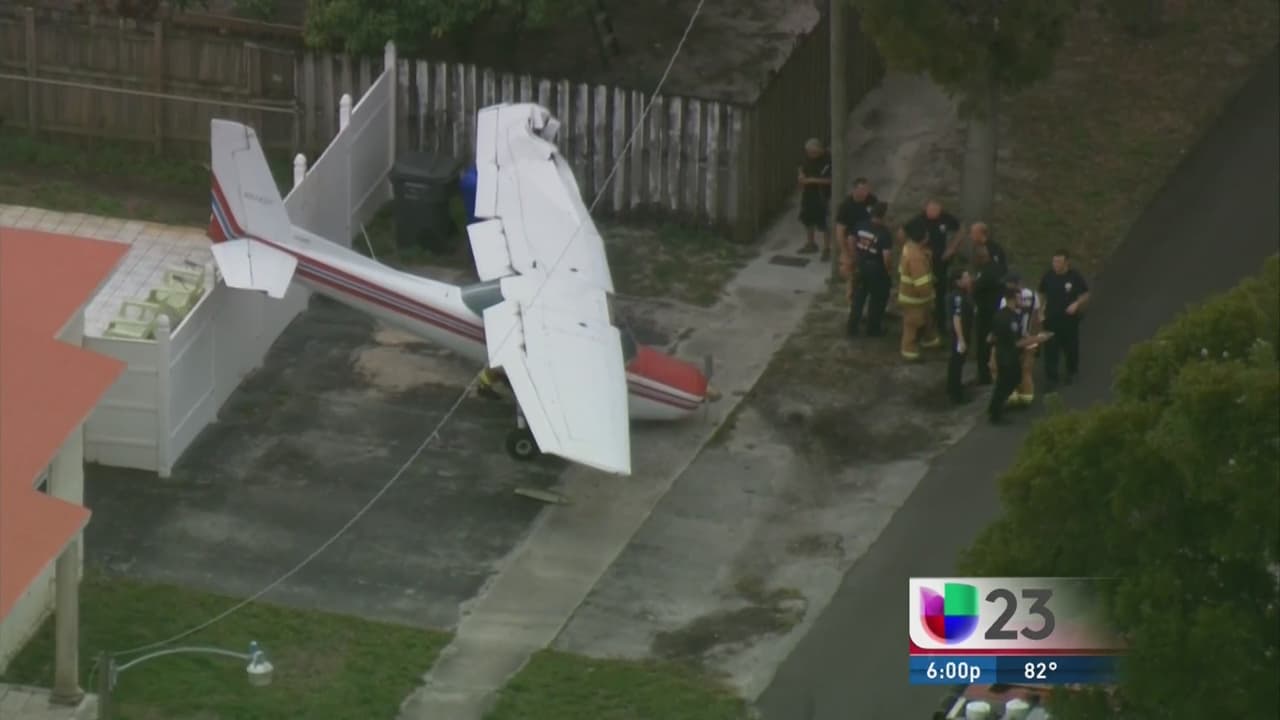 Avión se estrella en residencia de Hollywood