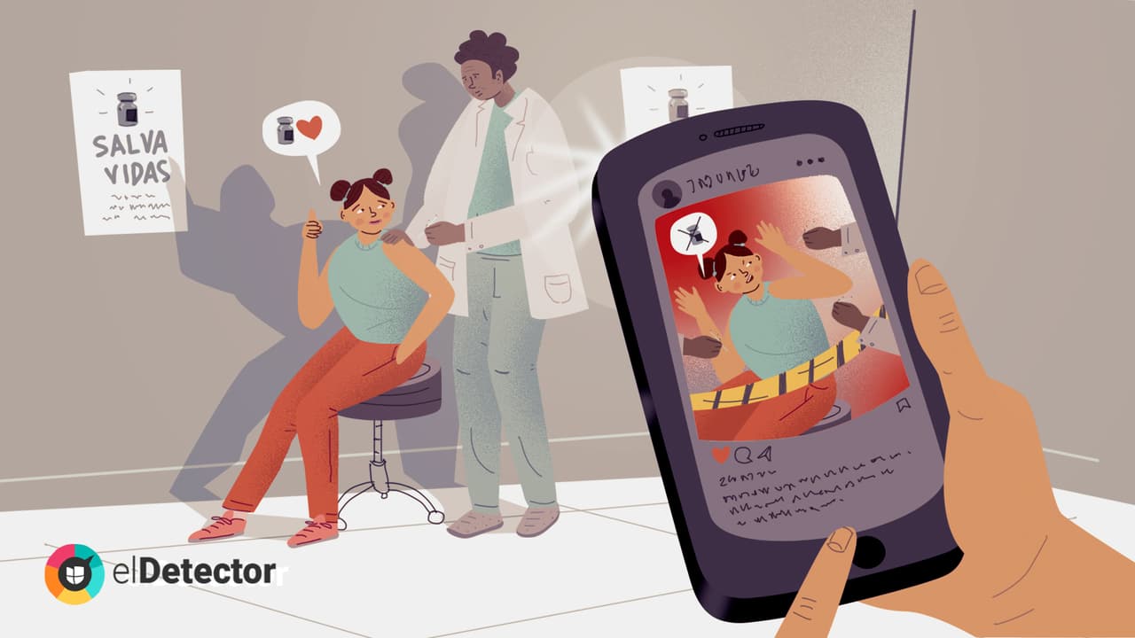 Las vacunas del covid-19 no se inyectan a la fuerza: los videos en las redes están manipulados