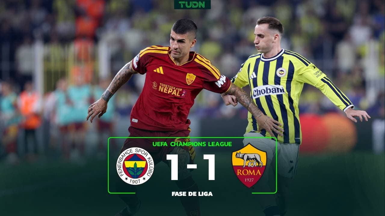 Fenerbahçe vs. Roma: Resumen, goles y resultado de la Champions League