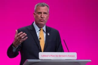 El alcalde de Nueva York, Bill De Blasio.