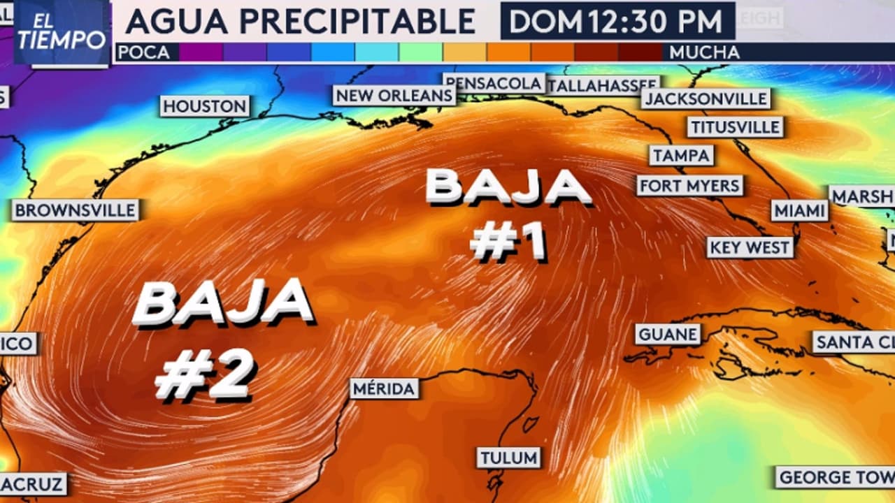 Florida se prepara para inundaciones con la llegada de dos sistemas de baja presión.