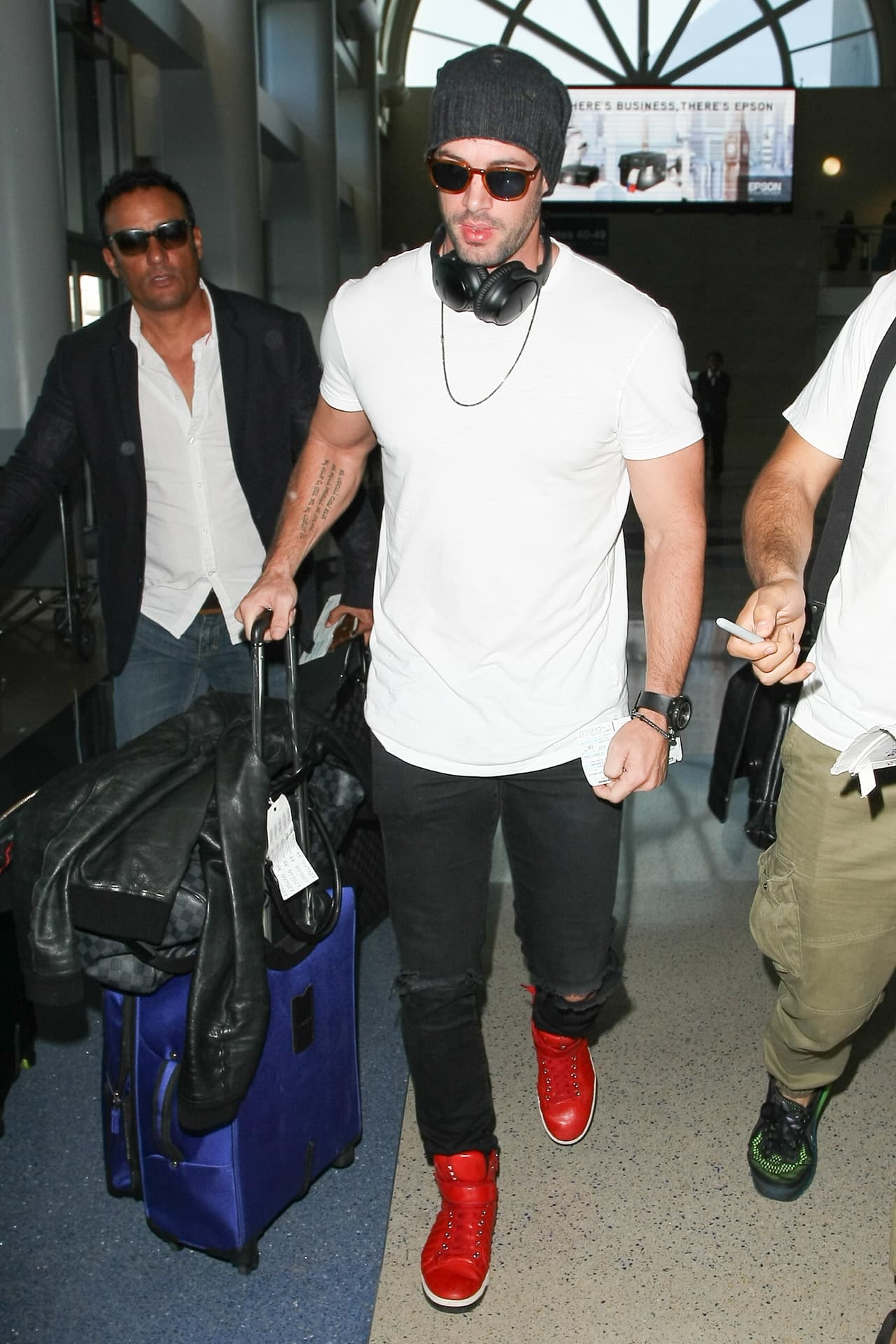 Algunos fans se acercaron a pedirle autógrafo.