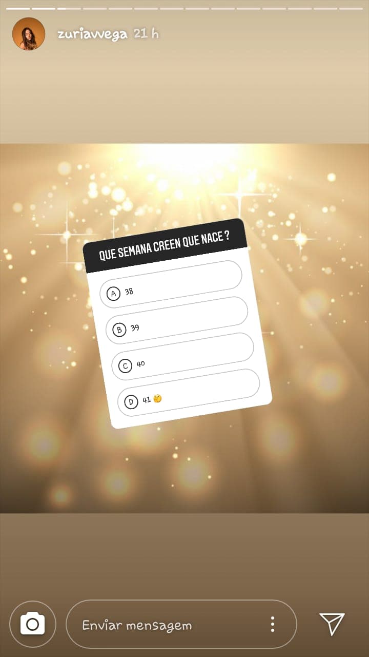 Los test incluyeron una quiniela para adivinar la semana en que podría nacer su hijo Luka.