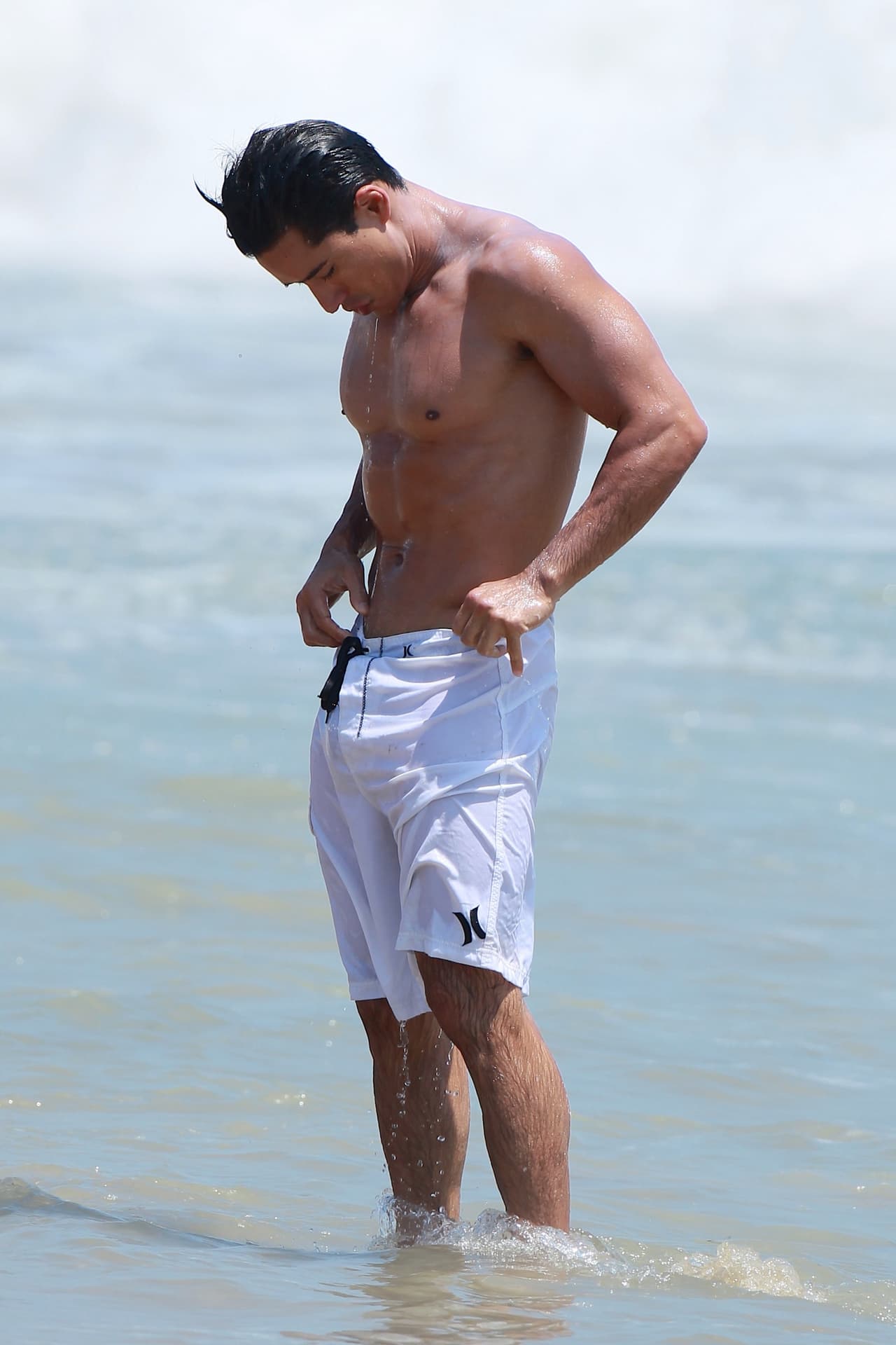 Aunque tuvo unos cuantos contratiempos con su traje de baño.