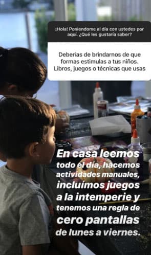 Satcha compartió las reglas que funcionan con su familia, en casa prefieren hacer cosas didácticas, convivir y usar lo menos posible la tecnología.