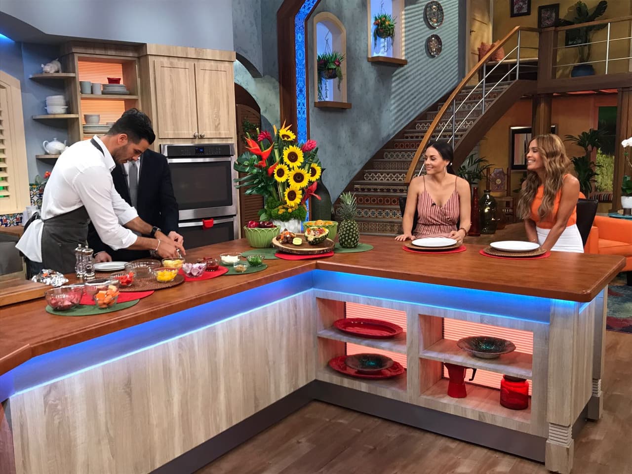 A Daniel Arenas le tocó cocinar y mostrar qué tan bueno es en la cocina.