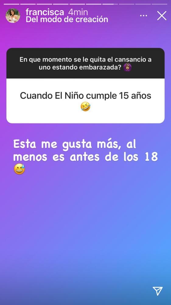 Francisca espera con ansias al pequeño que crece en su vientre y le agradó saber que solo serían 15 años de agotamiento.