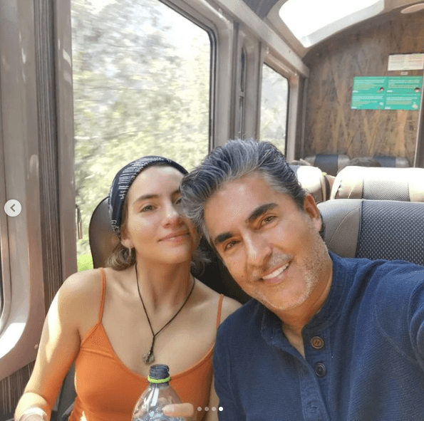 Padre e hija la pasaron fantástico en sus vacaciones por el país sudamericano, como se puede ver en esta instantánea.