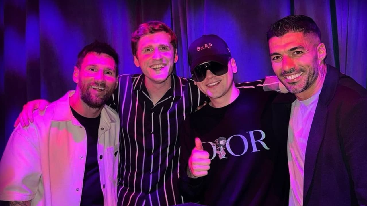 ¡Festejo doble! Messi celebra cumple de Antonela con Bizarrap