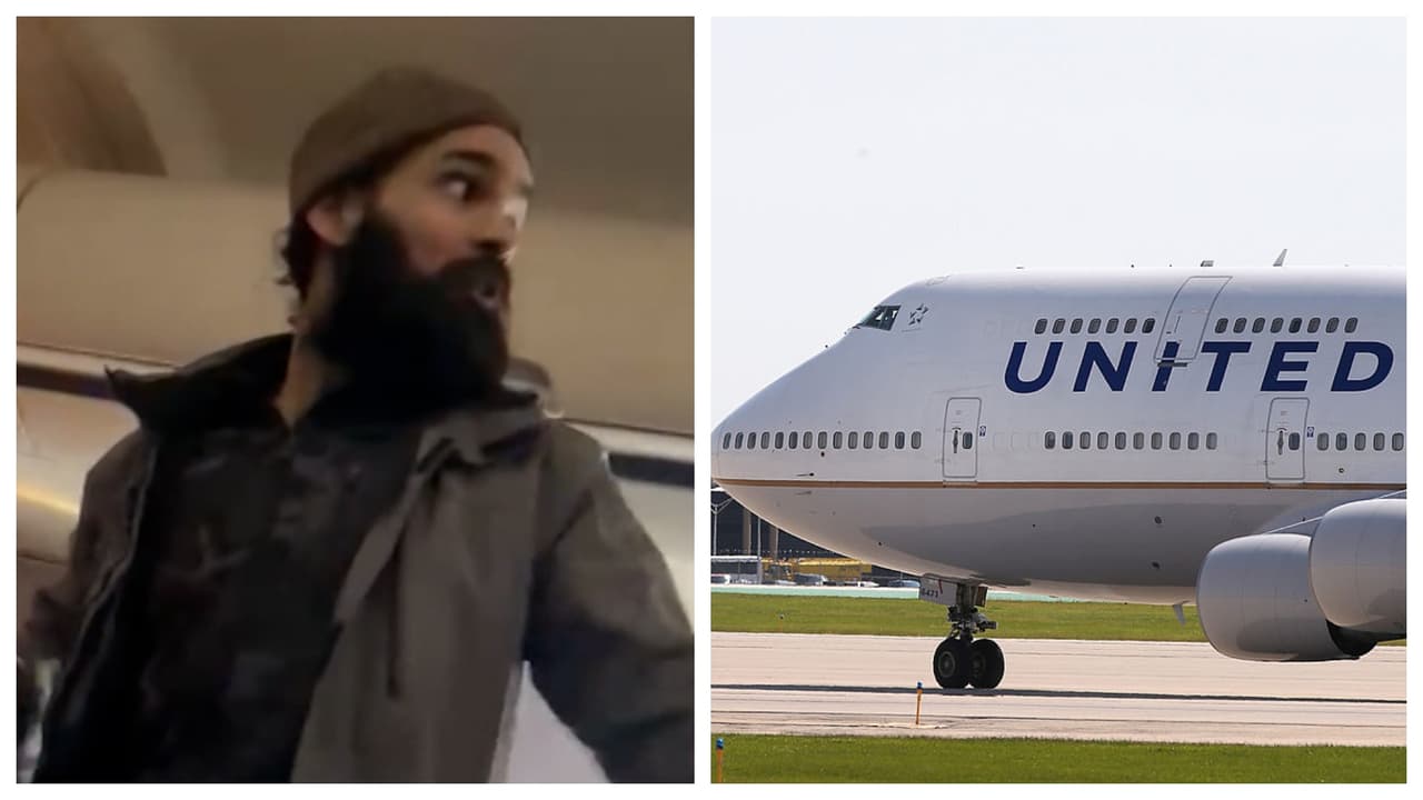 ‘Voy a matar a todos en este avión', hombre amenaza a gritos vuelo de United Airlines 