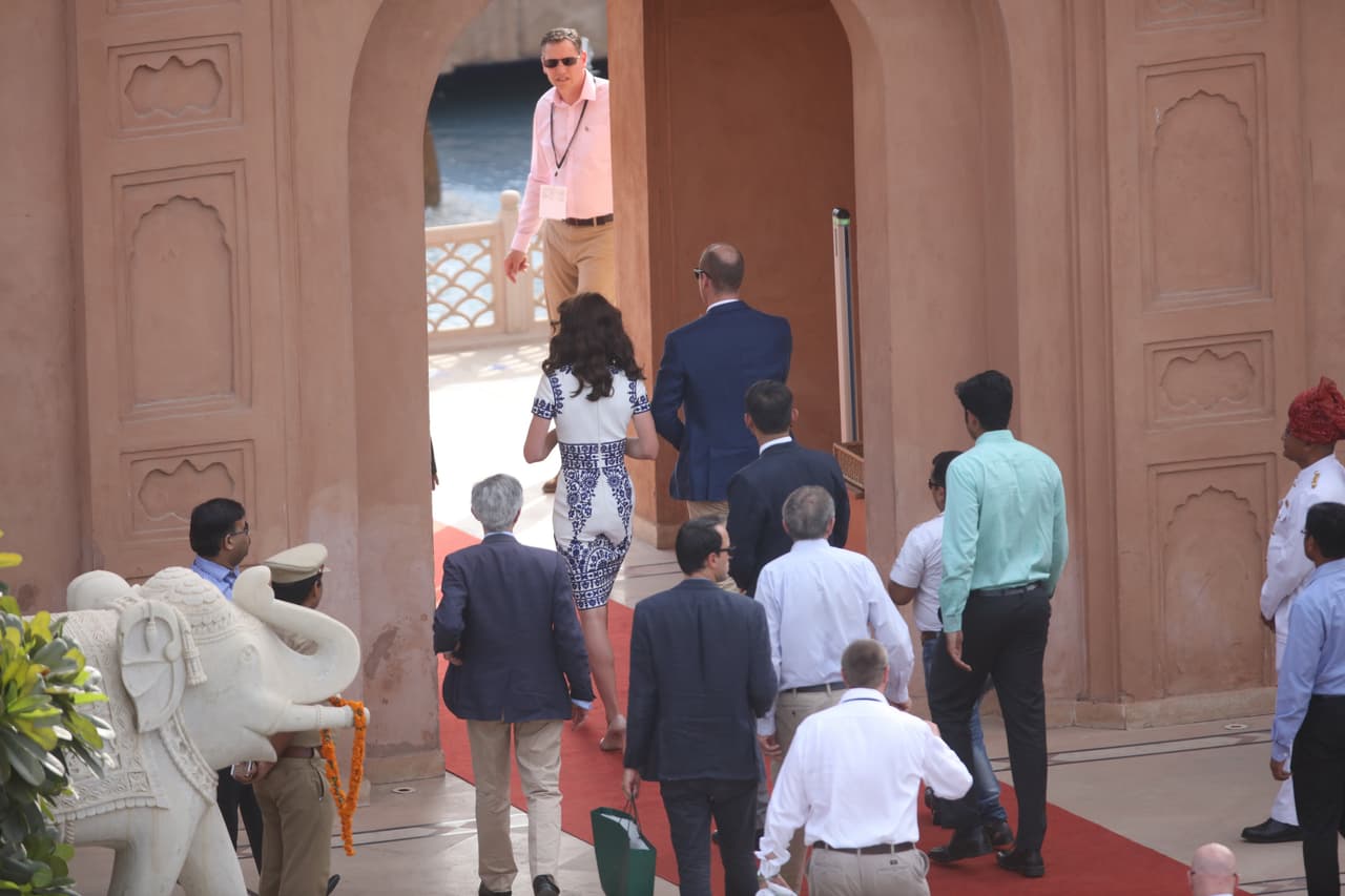 Otra imagen de William y Kate.