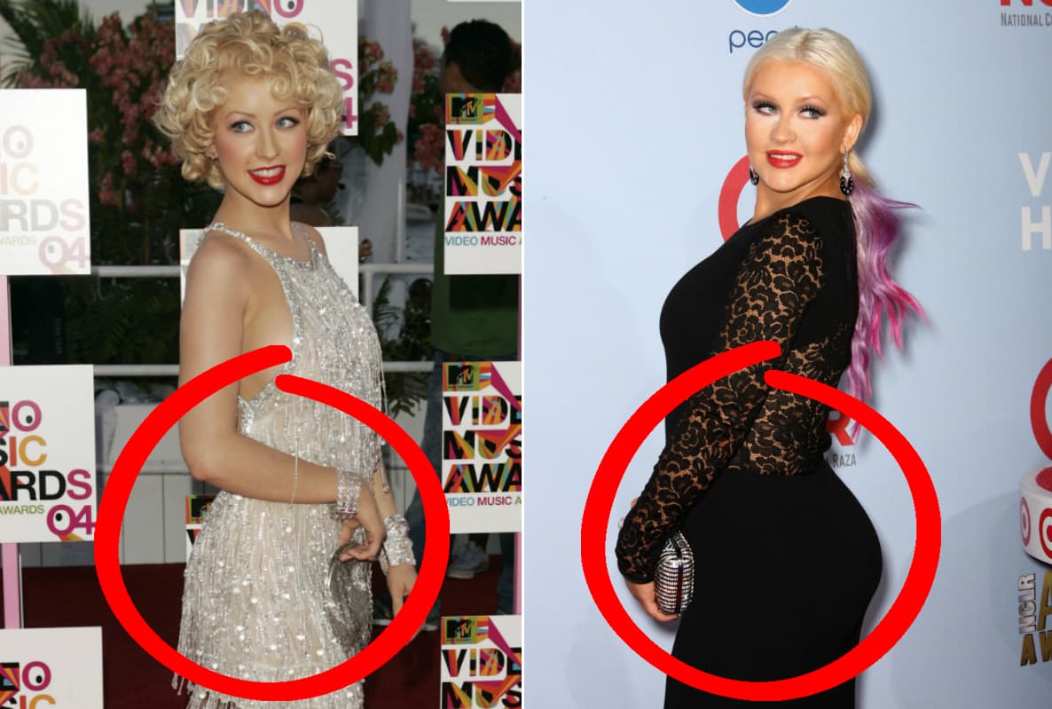 Para rematar, 'X-tina' dos 'globos' traseros se mandó colocar.