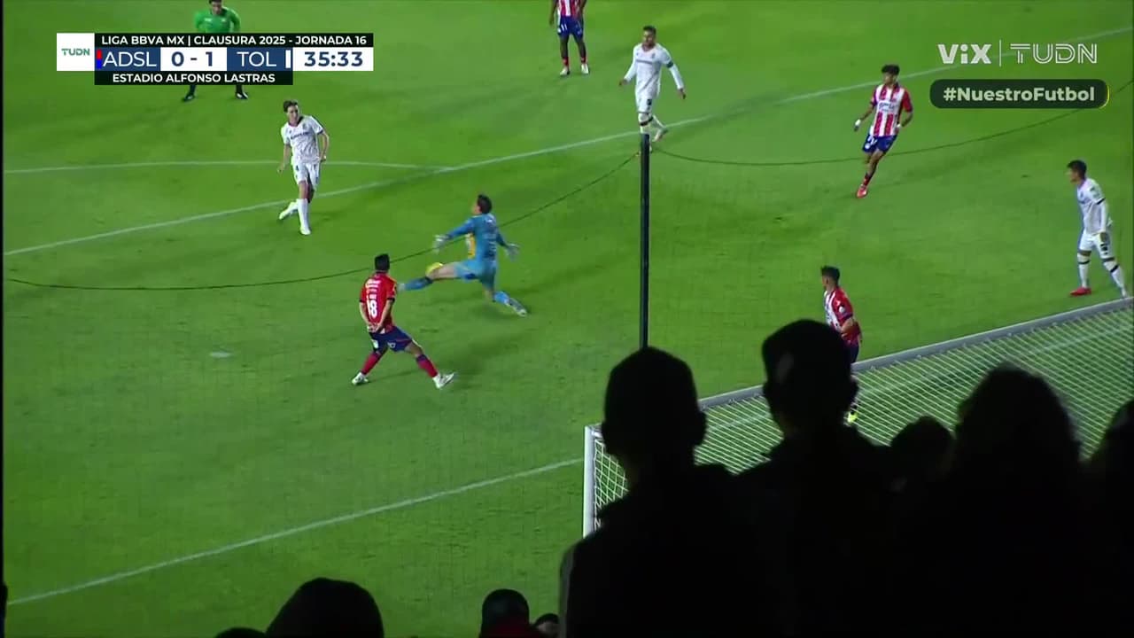 ¡Triple atajada de Andrés Sánchez a Toluca!