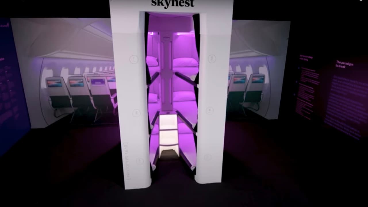 El diseño de las literas fue hecho “en casa” en el centro de innovación “Hangar 22” de Air New Zealand en el aeropuerto de Auckland.
<br>