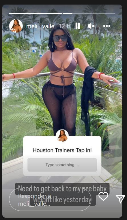 Lo que sí ha hecho es compartir con sus seguidores los deseos que tiene por "regresar al peso" que tenía antes de que naciera Gianella.
<br>