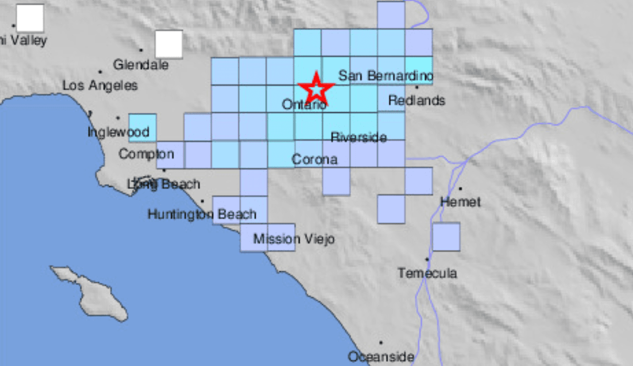 Reportan sismo de 3.4 en el área de Ontario, cerca de la falla de San Andrés