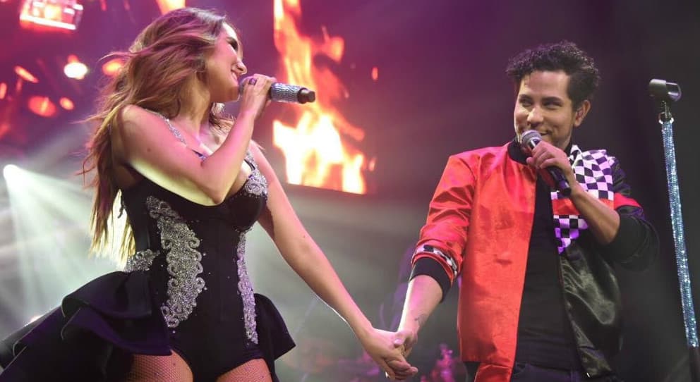 Dulce María y Christian Chávez se reencuentran para cantar temas de 'RBD'