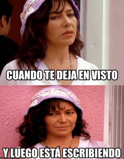 Es bien feo cuando estás platicando con tu galán y te deja en visto en el WhatsApp, pero no te preocupes, si le importas tendrá una buena explicación. No lo asustes con tus dramas de telenovela.