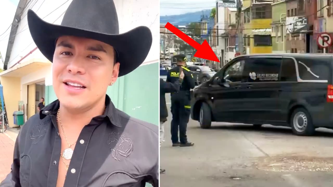 Imágenes de la carroza de Yeison Jiménez: habría inciado el funeral privado