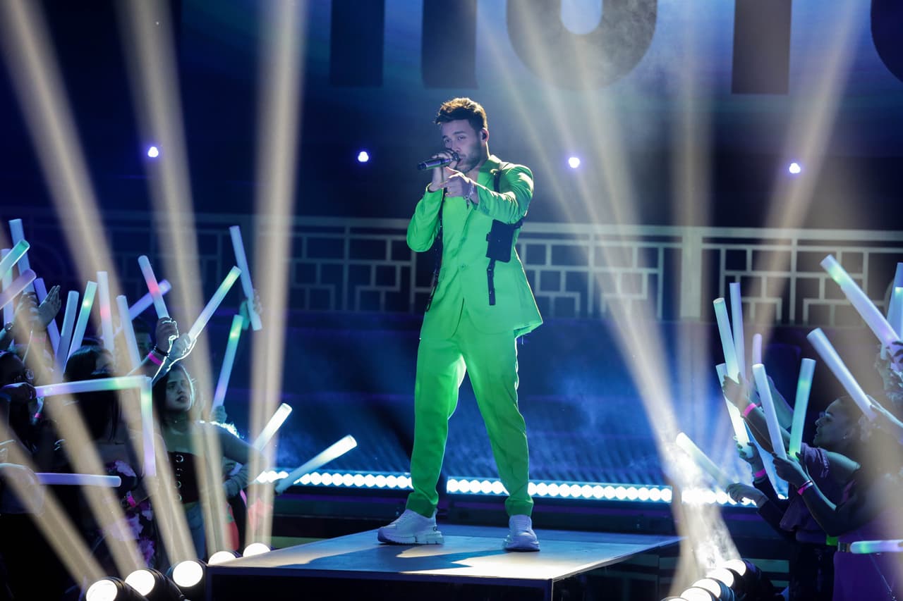 La actuación de Prince Royce fue muy cercana al público.