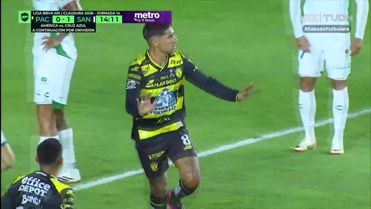 ¡Pachuca responde! Gool de Víctor Guzmán y tenemos partido en el Hidalgo