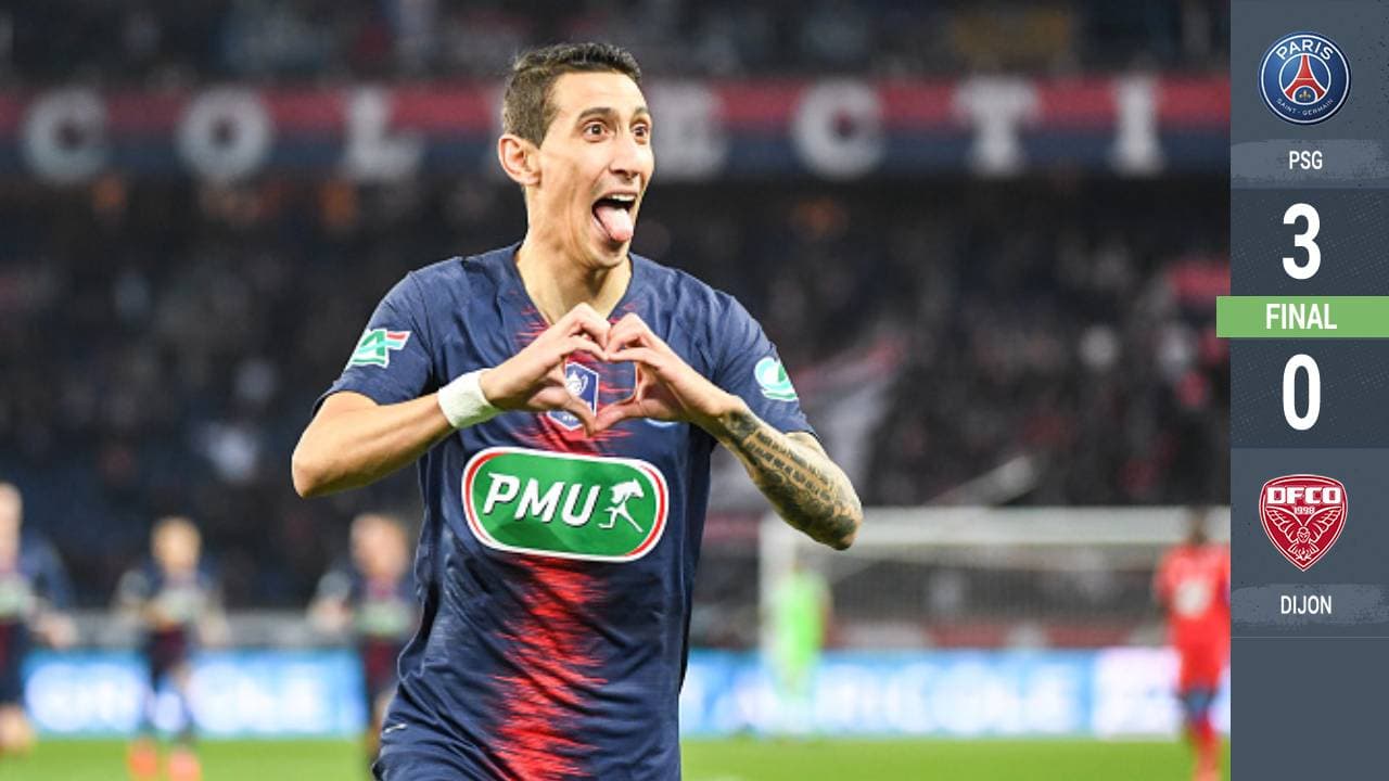 Di María anota un doblete y mete al PSG en las semifinales de la Copa de Francia 