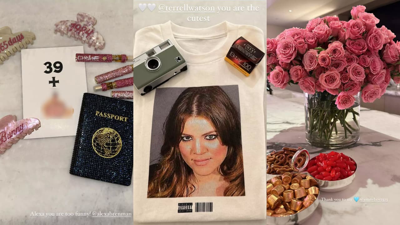 Estos fueron algunos de los regalos que Khloé Kardashian recibió por su cumpleaños 39 y con los que reflexionó sobre cómo ha sido la última década de su vida.