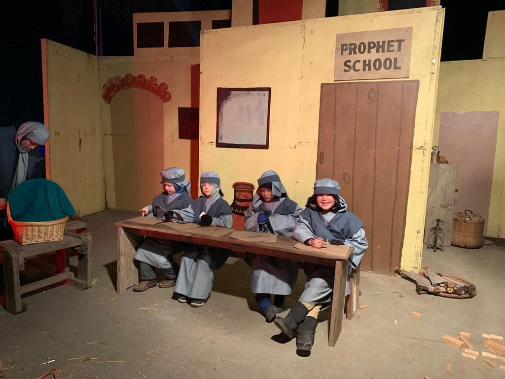 Escena del Nacimiento en Riverdale.