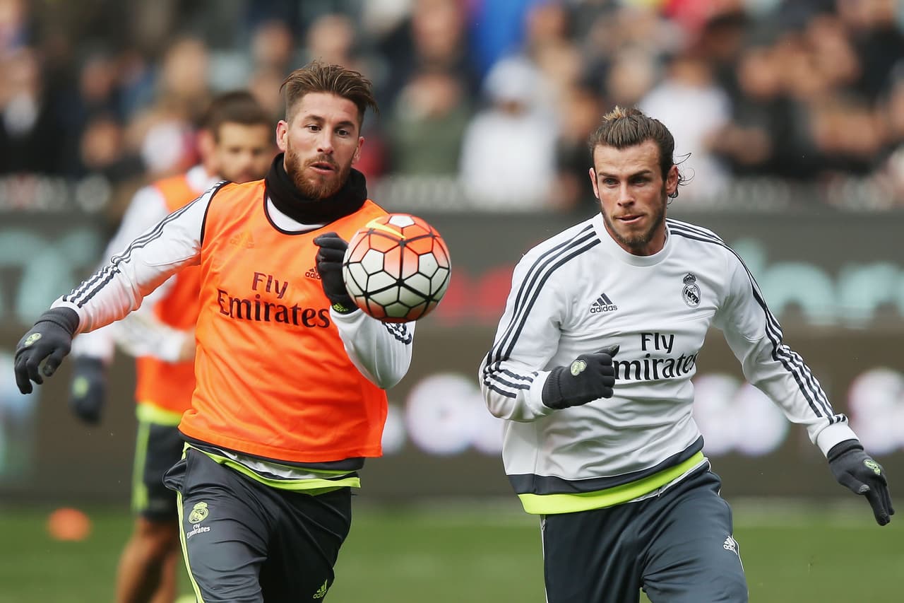 Sergio Ramos y Gareth Bale se integran a entrenamientos del Madrid a tres días del derbi