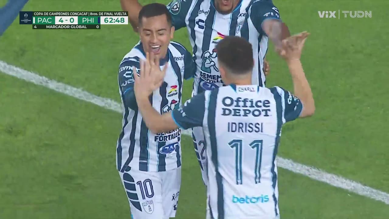 ¡Manita Tuza! Idrissi marca el 5-0 sobre Philadelphia