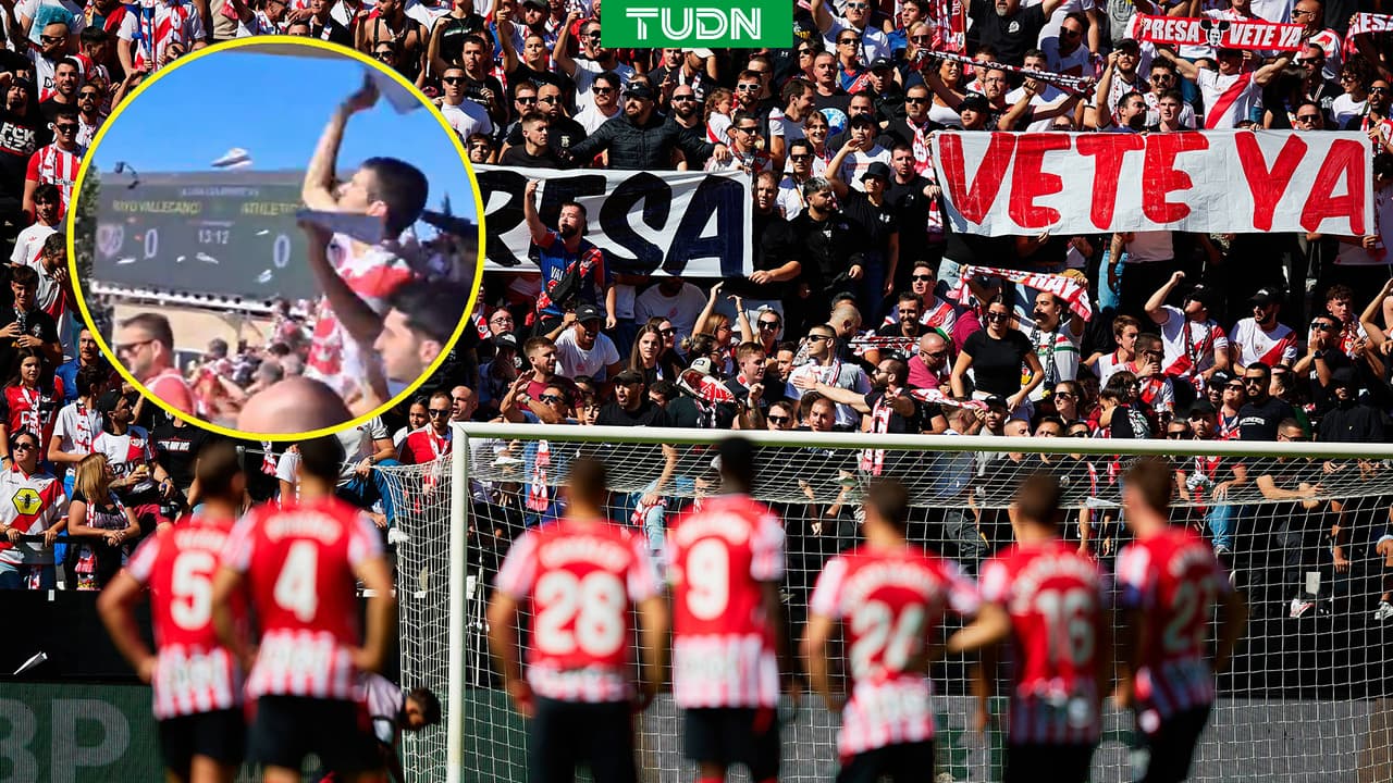 Partido Rayo Vallecano vs. Athletic es suspendido por insólita protesta de aficionados