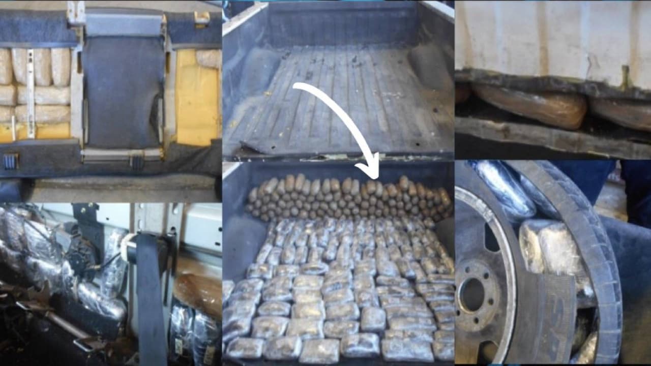 Incautan 1.4 millones de dólares en droga dentro de una camioneta en Nogales 