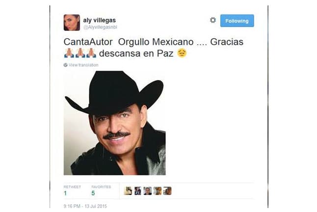Con profunda tristeza, los famosos expresan su dolor en las redes sociales tras enterarse de la partida del 'Rey del Jaripeo'