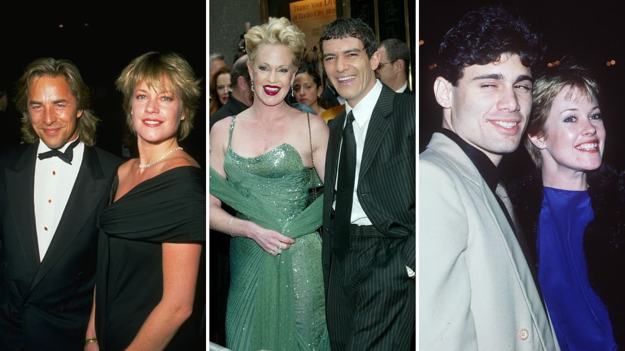 Melanie Griffith y Don Johnson / Melanie Griffith y Antonio Banderas / Melanie Griffith y Steven Bauer